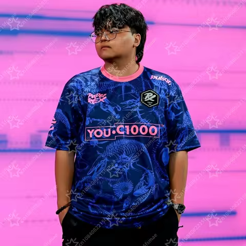 2026/27 Paper Rex PRX Valorant Jersey Esports Team Uniform Dino Marine Gaming Shirt Men Breathable Q