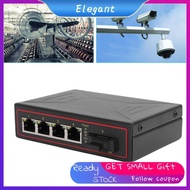 eleganthome Yunseity Industrial Ethernet Switch  4 Port 10 100M Gigabit SFP Optical with Auto Negoti