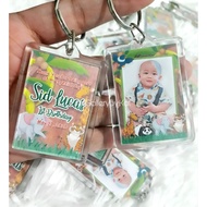 Customized Acrylic Keychain Souvenir For Wedding Birthday Events Giveaway