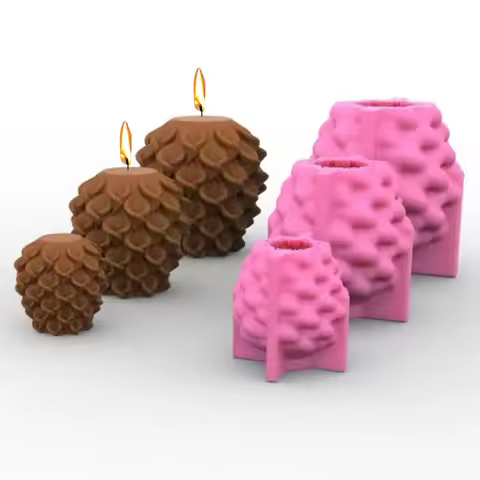 1pcs Morning Glory Candle Silicone Mold 3D Geometric Spherical Flower Soap Gypsum Resin Crafts Mould