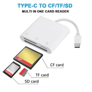 3 in 1 Type C To CF/SD/TF Card Adapter SD Card Adapter Memory Card Reader CF SD TF Compact Camera Ca