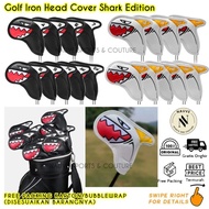 Golf Iron Set Cover PU Leather Shark Limited Edition 1 Set = 9 pcs Golf Stick Cover