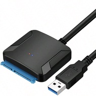 SATA To USB 3.0 Cable, USB 3.0 To SATA III Hard Drive Adapter Compatible With 2.5 3.5 Inch HDD/SSD H