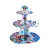 Cocomelon Cupcake Stand/Cake Tier/Cocomelon Character Cupcake Stand