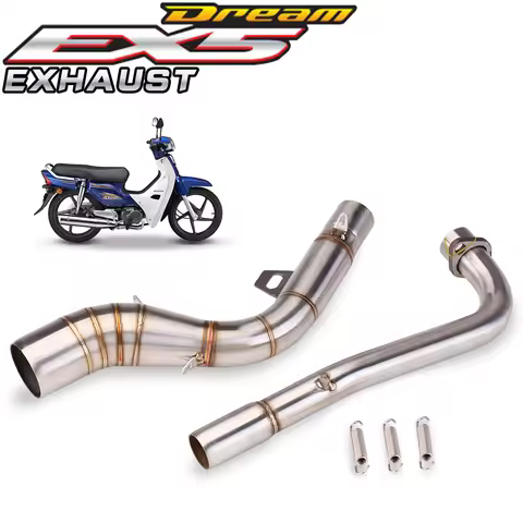 MotorcycleFront Middle Exhaust Pipe EX5 Dream For HONDA EX5 Dream Fits the 51mm Exhaust