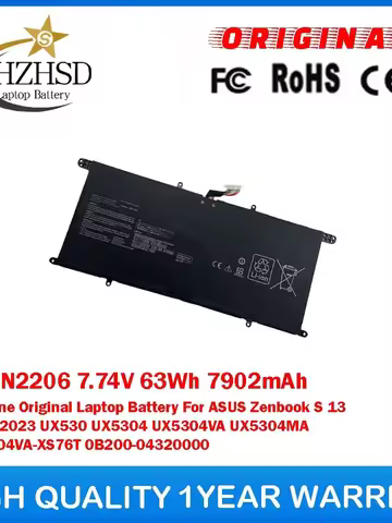 C22N2206 7.74V 63Wh 7902mAh Genuine Original Laptop Battery For ASUS Zenbook S 13 OLED 2023 UX530 UX