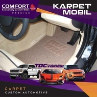 nissan almera 2017 karpet mobil comfort premium 20  custom - tanpa bagasi purple