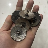 Ancient Silver Dollar Silver Coin Made Silver Dollar Button Retro Clothes Button Accessories Large B