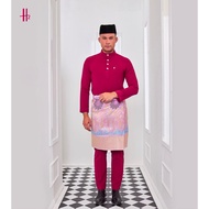 Leeyanarahman H2 Baju Melayu Jibriel Magenta Raya