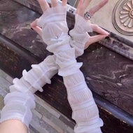 Pearl Bow Long Sun Protection Sleeve Female Summer Sun Protection Gloves Ultraviolet Protection Driv