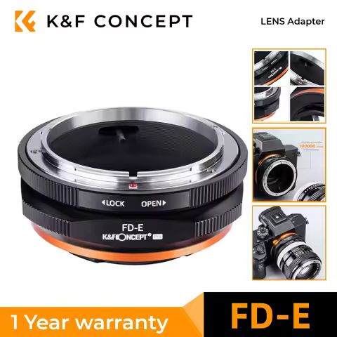 K&F CONCEPT FD to Nex E Mount Lens Mount Adapter for Canon FD FL Mount Lens to E NEX Mount for Sony 