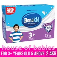 BONAKID PRE-SCHOOL 3+ 2.4kg for Children Over 3 Years Old Powdered Milk Drink