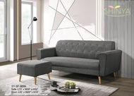 [PRE-ORDER] 3-Seater Fabric Sofa with Stool