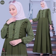 Terlaris GAMIS VELA CRINKLE KOMBINASI BROKAT//GAMIS KONDANGAN//GAMIS