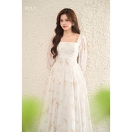 TIELA Long-sleeved floral Dress-Evelyn Dress
