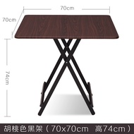 Square 80x80 foldable dining table Outdoor Table home 6 people 8 Square table folding small table fo