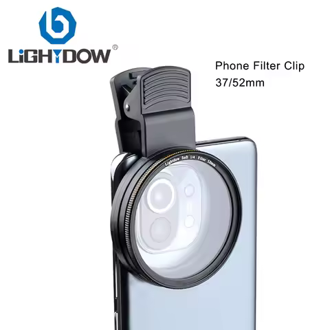 Lightdow Phone Filter Clip (filter not included) for Camera Lens Filter CPL Filter ND Filter Soft Fi