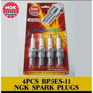 NGK (BP5ES/BP5ES-11) Proton Saga Wira 1.5 Spark Plug Set (4pcs)