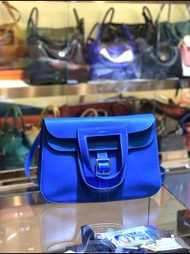 90%新 Hermes Halzan 31 7T 水妖藍色5用袋 難得有靚色！