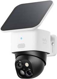 eufy Security SoloCam S340, Solar Security Camera, Wireless Outdoor Camera, 360 Degree Pan & Tilt Su