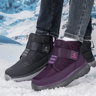 Winter Men's and Women's Travel Snow Boots Outdoor Anti Slip Cotton Shoes Men's Plush Warm and Casua