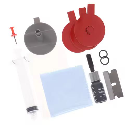 1Set Windshield Crack Repair Kit Car Glass Chip Fix Tool Professional Windscreen Crack Repair Kit Wi
