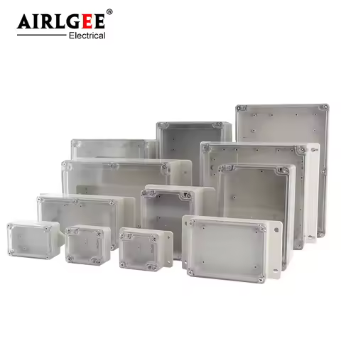 Clear Waterproof Junction Box Plastic Enclosure Box Project Instrument Case Electrical Project Box T