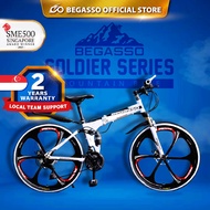 【🇸🇬 OFFICAL STORE】OFFICIAL Begasso 26in SHIMANO Foldable 6-blade Mountain Bike w Disc Brake 21 Speed