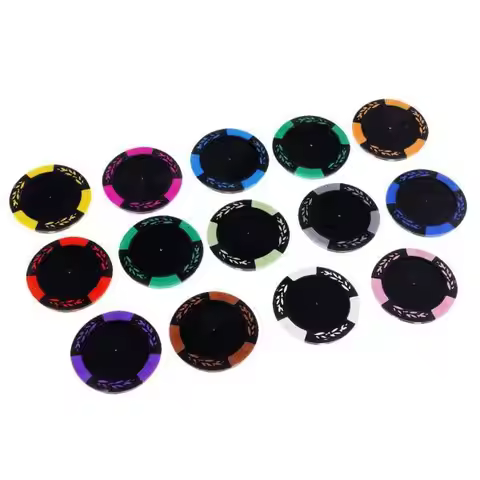 Clay Casino Chips Set with Numbered Values Professional Poker Chips for Chess Mahjong and Party Ente