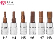 Essential Hex Head Screwdriver Bit 1/4 Drive Socket Hand Tools H3 H4 H5 H6 H7 H8