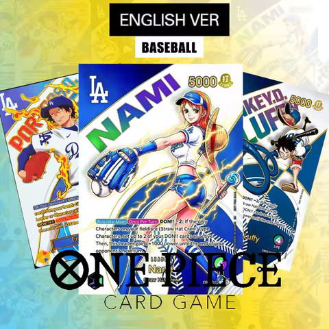 Diy Baseball X One Piece English Card Sereis Eb02-010 Monkey D Luffy Eb02-010 Nami Op13-002 Ace Coll