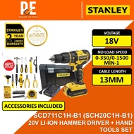 STANLEY SCD711C1H 20V FATMAX CORDLESS 13MM HAMMER DRILL WITH MULTI KIT (SCH20C1H / SCH20 /SCD711)