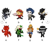 Custom FORSAKEN, GLITTER SAL, Keychains: Chance, Elliot, Two Time, Guest 1337, 007n7, Coolkidd, c00l