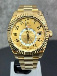 【行走的金磚!】98新 ROLEX 勞力士 天行者 SKY-DWELLER 326938 CHAMP
