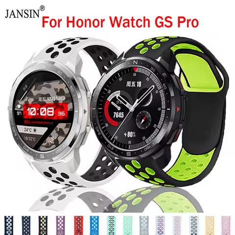 Silicone Strap For Honor Watch GS Pro Watchband Bracelet For Huawei Honor Watch GS Pro Wristband Rep