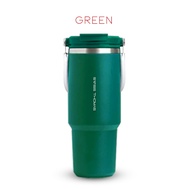 Swiss Thomas Thermos Bottle 900ML/1200ML SS316 Stainless Steel Tumbler Cup Handle and Straw Thermos 