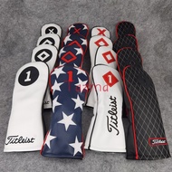 Titleist Branded Golf Club Driver Fairway Woods Hybrid Ut Headcover Sports Golf Club Accessories Equ