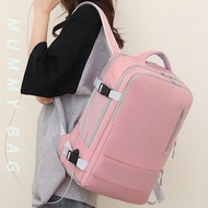 USB Backpack Gym Backpack Wet Dry Women's Nylon Backpack For Travel Anti Theft With Shoes Bag