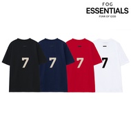 FOG FG Simple Oversize 7 Flocking printing White Black Red Dark blue Coat FG tshirt Arrival Loose Sh