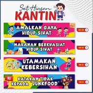 Banner Kantin Sekolah Ceria / Hiasan Dinding Beam Kantin Sekolah