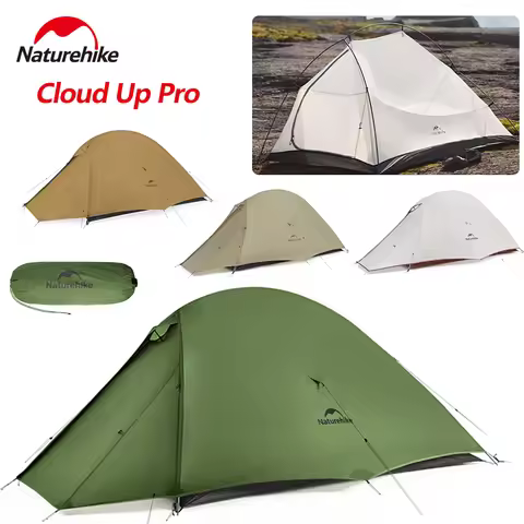Naturehike Cloud Up Pro Tent 1/2 Person 20D Nylon Double Layers Ultralight Waterproof Travel Hiking 