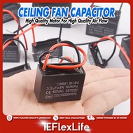 Fan Start Capacitor 440-450V CBB61 Oil Absorption Range Fan Start Capacitance Kapasitor Kipas Siling