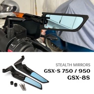 For SUZUKI GSX 8S Accessories Stealth Mirrors GSX S950 Motorcycle Adjustable Winglets GSX S750 GSX-8