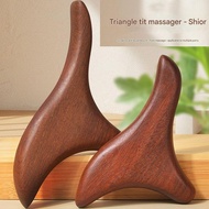 Foot Hand Massager Wooden Body Foot Neck Relax Blood Circulation Massager Triangular Spa Reflexology