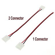 Tranyton Lighting LED Strip Connector 2pin 10mm / 2pin 8mm with Wire Free Welding Connector 5pcs