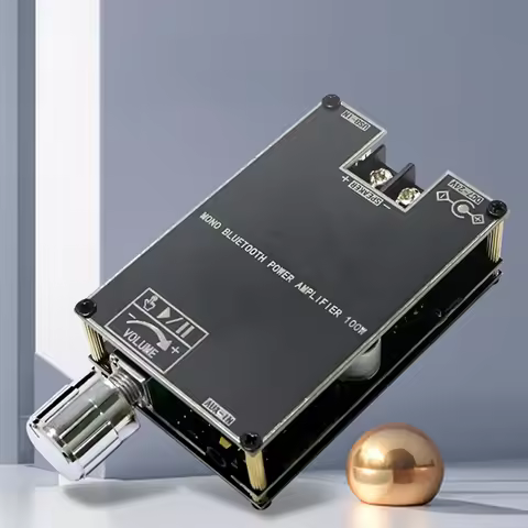 ZK-1001B Mono 100W Audio Power Amplifier Module Bluetooth-Compatible 5.1 AUX TPA3116D2 BT Audio Powe