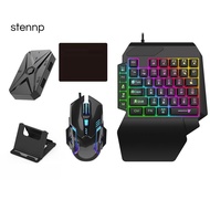 M1 Pro+ 5 in 1 Combo Bluetooth Connection Controller Mobile Games Converter Kit Gaming Keyboard Mous