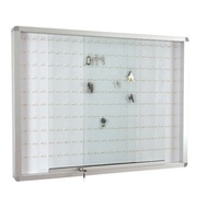 Aluminum frame key cabinet c/w sliding glass panel with key lock