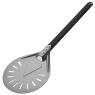 Turning Pizza Peel with 8 inch Aluminum Round Pizza Paddle, 23.6 inch Overall, Outdoor Pizza Oven Ac