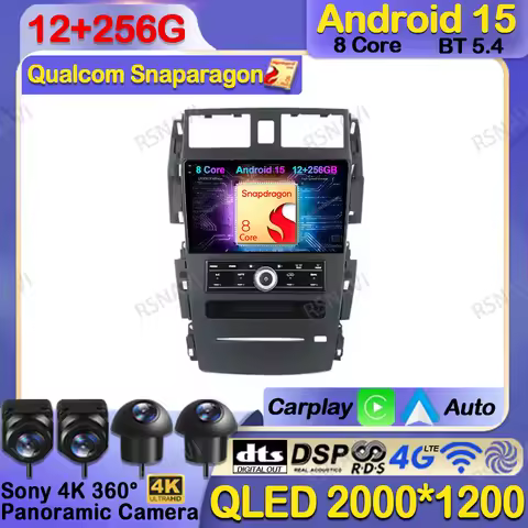 Car Radio Android 15 For Nissan Teana J31 230JK SM5 2003-2008 Multimedia QLED Navigation Qualcomm 4G